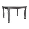 Flash Furniture Grace Table de salle à manger en bois massif avec pieds en bois tournés, Table rectangulaire en bois robuste de qualité commerciale pour 4 personnes