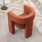 Fauteuil carré capitonné en bouclette, largeur 28 - Kinwell