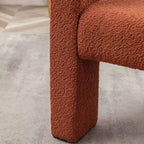 Fauteuil carré capitonné en bouclette, largeur 28 - Kinwell