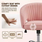 Fauteuil de bureau à roulettes Yaheetech avec dossier capitonné