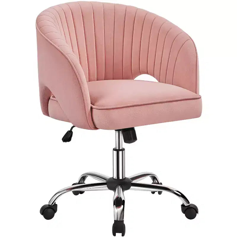 Fauteuil de bureau à roulettes Yaheetech avec dossier capitonné
