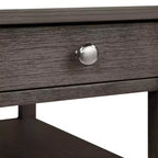 Table d'appoint de chevet American Heritage avec 1 tiroir, station de charge et étagères - Breighton Home