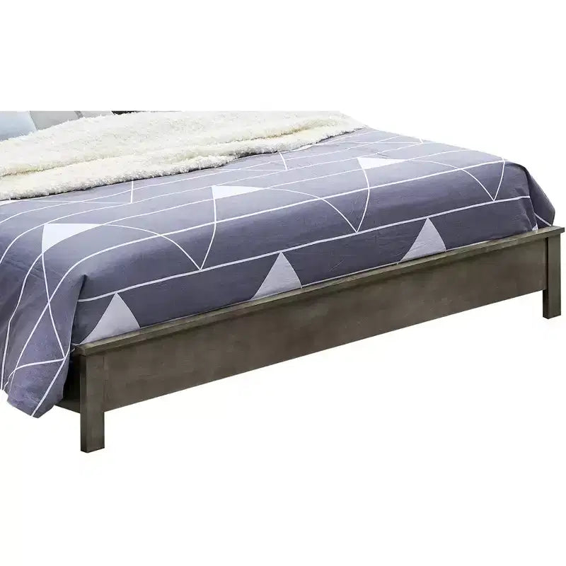Lit plateforme Queen avec étagères de rangement Burlington Passion Furniture