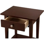 Table de chevet à 1 tiroir Passion Furniture Dalton (28 po H x 18 po L x 14 po P)