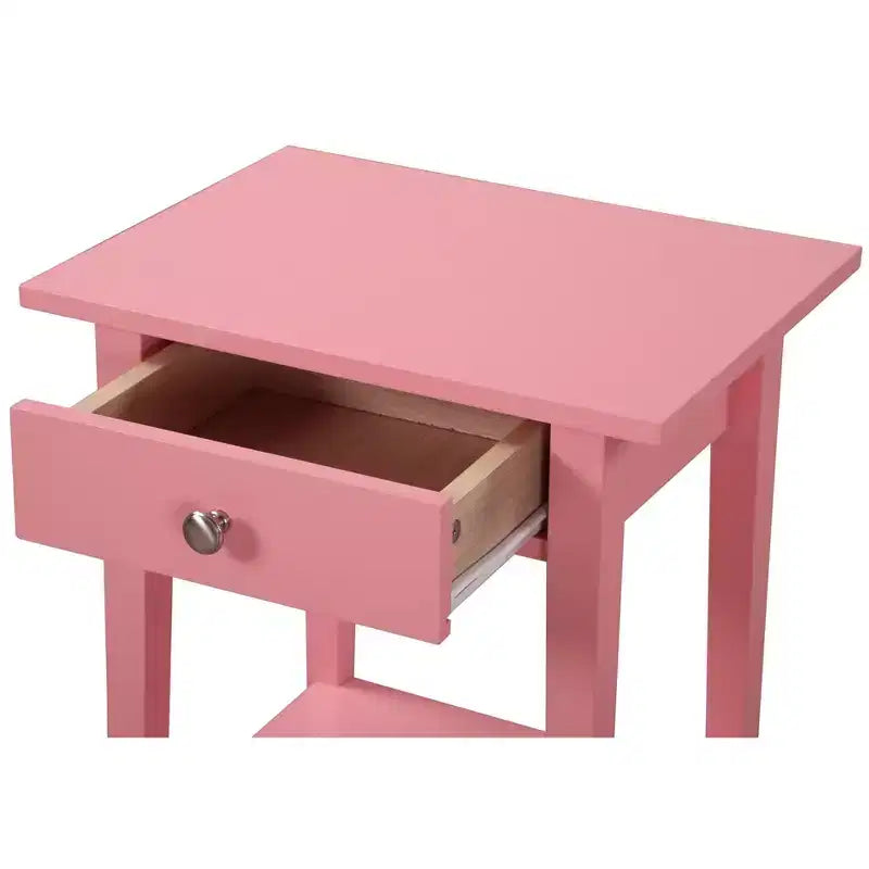 Table de chevet à 1 tiroir Passion Furniture Dalton (28 po H x 18 po L x 14 po P)
