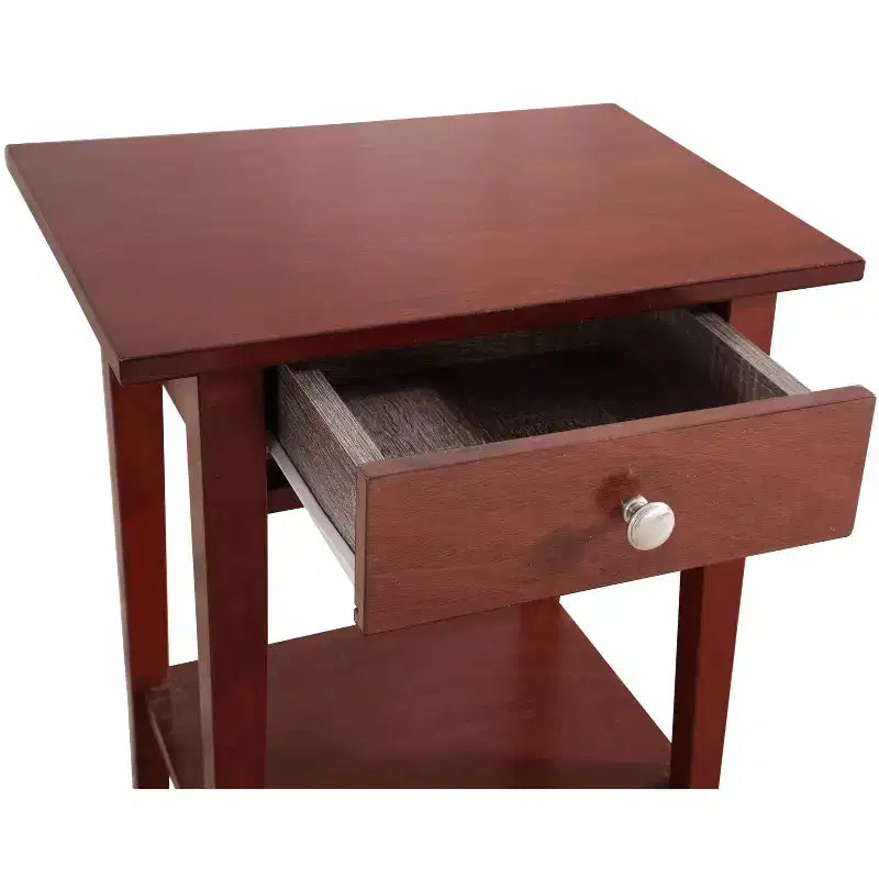 Table de chevet à 1 tiroir Passion Furniture Dalton (28 po H x 18 po L x 14 po P)