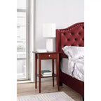 Table de chevet à 1 tiroir Passion Furniture Dalton (28 po H x 18 po L x 14 po P)