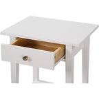 Table de chevet à 1 tiroir Passion Furniture Dalton (28 po H x 18 po L x 14 po P)