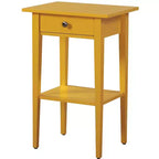 Table de chevet à 1 tiroir Passion Furniture Dalton (28 po H x 18 po L x 14 po P)