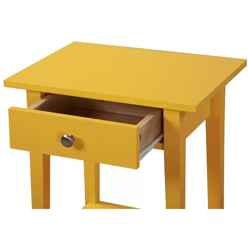 Table de chevet à 1 tiroir Passion Furniture Dalton (28 po H x 18 po L x 14 po P)