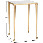 Table d'appoint Nyacko - FOX2579A - Or/Miroir - Safavieh Couture