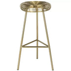 Tabouret de bar contemporain en fil tissé Addison - FOX4516 - Or - Safavieh Couture