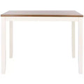 Izzy Rectangle Counter Table - DTB9216 - White/Natural - Safavieh