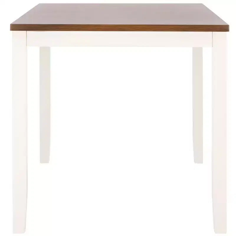 Table de comptoir rectangulaire Izzy - DTB9216 - Blanc/Naturel - Safavieh