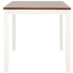 Table de comptoir rectangulaire Izzy - DTB9216 - Blanc/Naturel - Safavieh