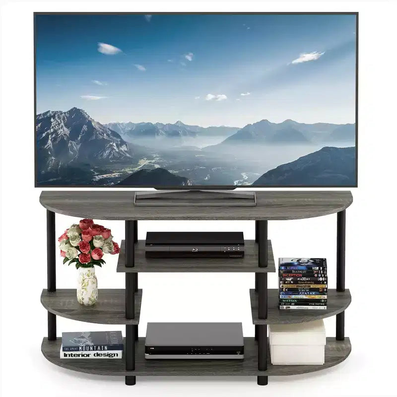 Meuble TV Furinno pour téléviseurs jusqu'à 44" Meuble console, centre de divertissement, étagères de bibliothèque