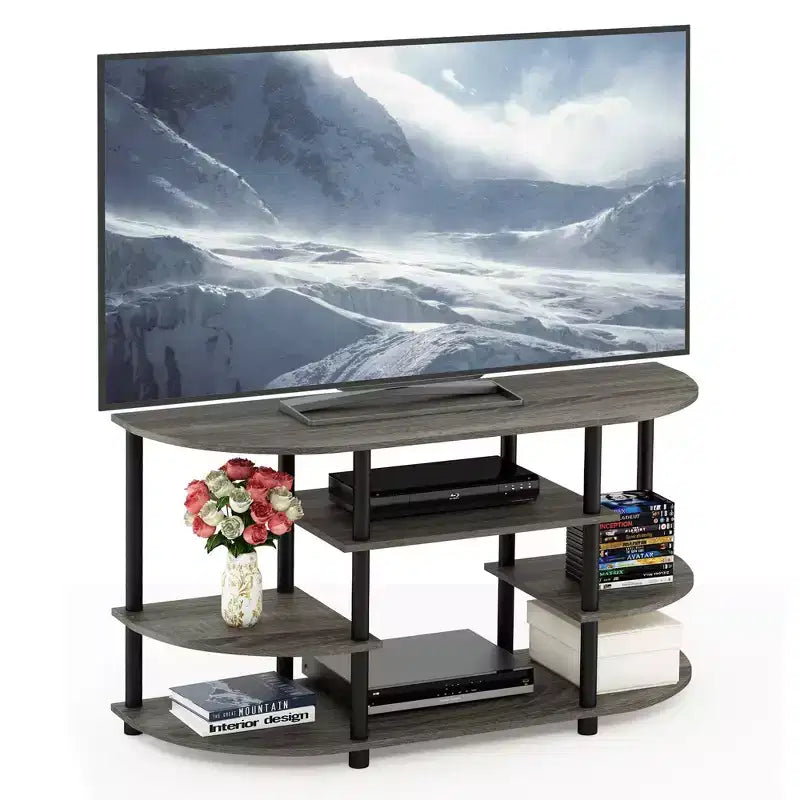 Meuble TV Furinno pour téléviseurs jusqu'à 44" Meuble console, centre de divertissement, étagères de bibliothèque
