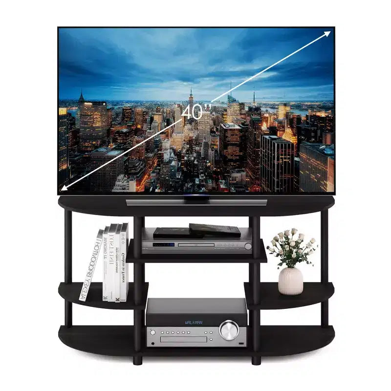 Meuble TV Furinno pour téléviseurs jusqu'à 44" Meuble console, centre de divertissement, étagères de bibliothèque