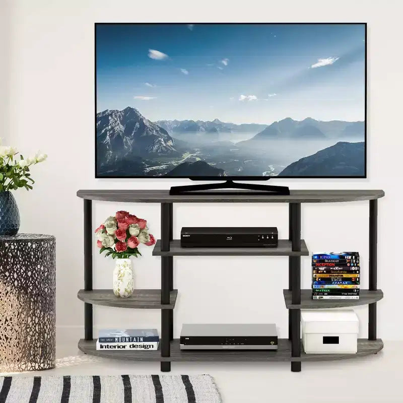 Meuble TV Furinno pour téléviseurs jusqu'à 44" Meuble console, centre de divertissement, étagères de bibliothèque