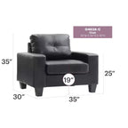 Fauteuil d'appoint Passion Furniture Newbury à coussins amovibles
