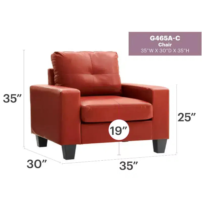 Fauteuil d'appoint Passion Furniture Newbury à coussins amovibles