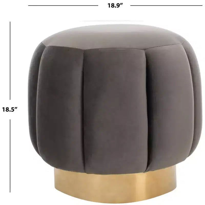 Ottoman capitonné Maxine Channel - SFV4707 - Safavieh Couture