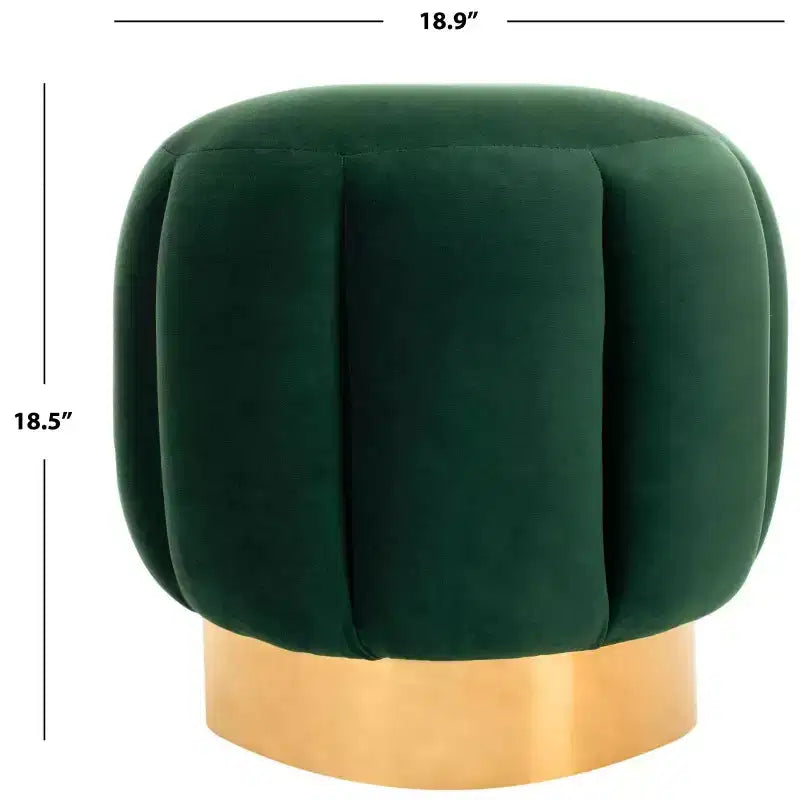 Ottoman capitonné Maxine Channel - SFV4707 - Safavieh Couture