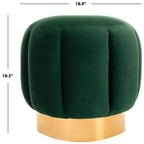 Ottoman capitonné Maxine Channel - SFV4707 - Safavieh Couture