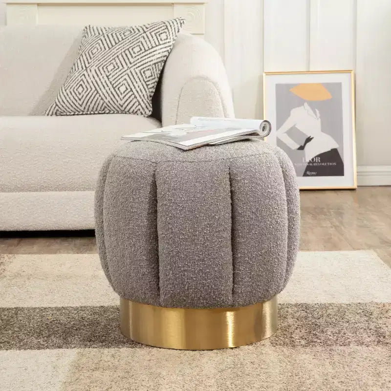 Ottoman capitonné Maxine Channel - SFV4707 - Safavieh Couture