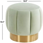 Ottoman capitonné Maxine Channel - SFV4707 - Safavieh Couture