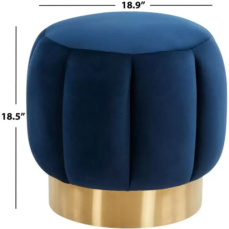 Ottoman capitonné Maxine Channel - SFV4707 - Safavieh Couture
