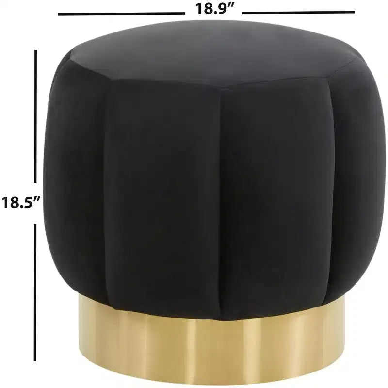 Ottoman capitonné Maxine Channel - SFV4707 - Safavieh Couture