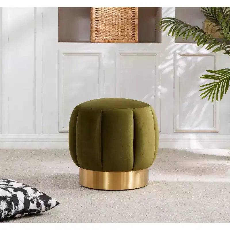 Ottoman capitonné Maxine Channel - SFV4707 - Safavieh Couture