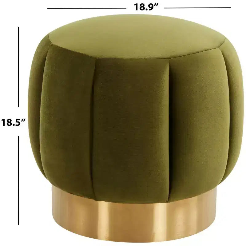 Ottoman capitonné Maxine Channel - SFV4707 - Safavieh Couture
