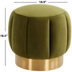 Ottoman capitonné Maxine Channel - SFV4707 - Safavieh Couture