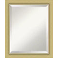 Amanti Art Landon Gold Narrow Beveled Framed Wall Mirror