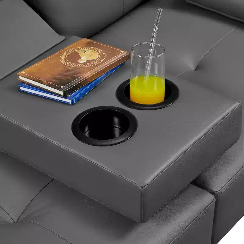 Canapé futon convertible en similicuir Yaheetech