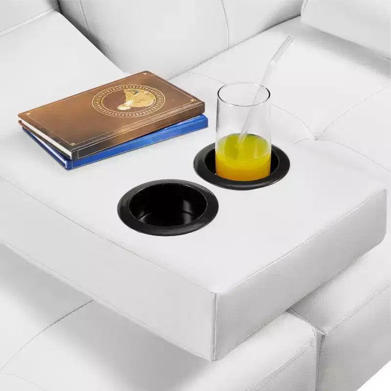 Canapé futon convertible en similicuir Yaheetech