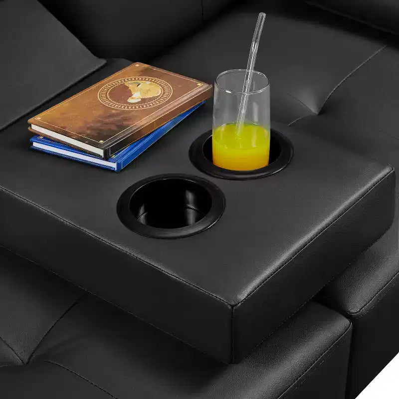 Canapé futon convertible en similicuir Yaheetech