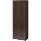 HOMCOM Armoire de Rangement Haute Moderne de 175 cm avec Étagères Réglables pour Chambre, Salon ou Couloir
