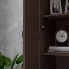 HOMCOM Armoire de Rangement Haute Moderne de 175 cm avec Étagères Réglables pour Chambre, Salon ou Couloir