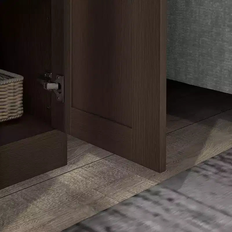 HOMCOM Armoire de Rangement Haute Moderne de 175 cm avec Étagères Réglables pour Chambre, Salon ou Couloir