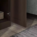 HOMCOM Armoire de Rangement Haute Moderne de 175 cm avec Étagères Réglables pour Chambre, Salon ou Couloir