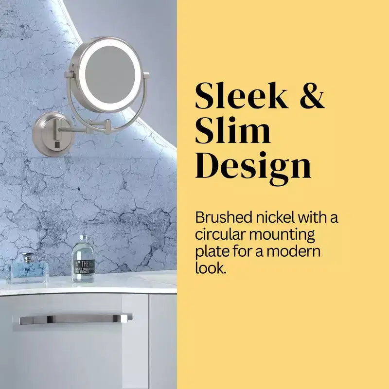 Miroir mural lumineux LED Aptations Kimball & Young Neo Modern
