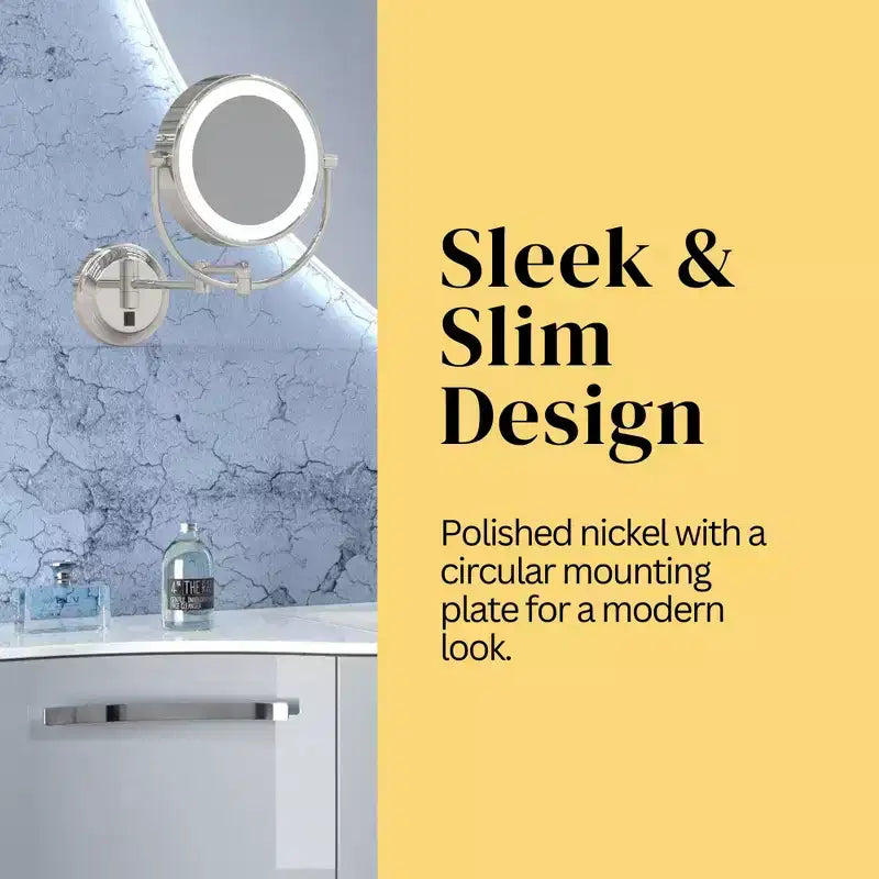 Miroir mural lumineux LED Aptations Kimball & Young Neo Modern