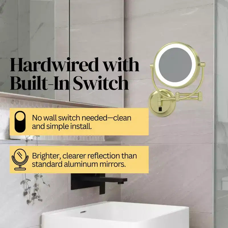 Miroir mural lumineux LED Aptations Kimball & Young Neo Modern