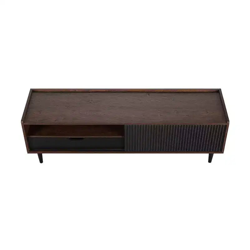 Meuble TV nervuré moderne Duane pour téléviseurs jusqu'à 55 pouces - Manhattan Comfort