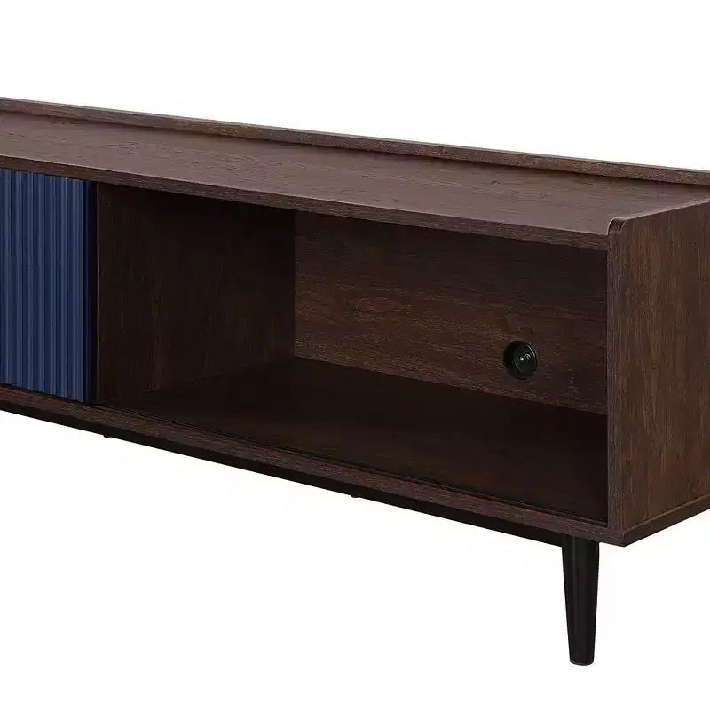 Meuble TV nervuré moderne Duane pour téléviseurs jusqu'à 55 pouces - Manhattan Comfort
